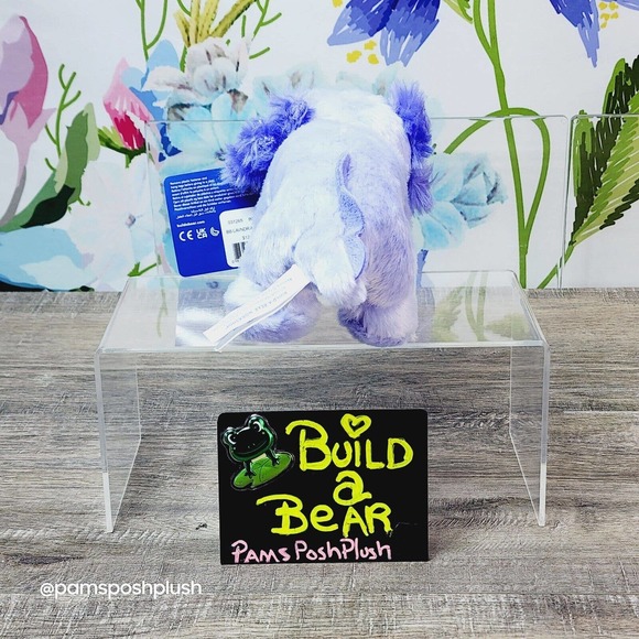 Build A Bear Baby Axolotl Lavender Mini Plush Buddies Smallfries BAB Purple - Picture 5 of 6